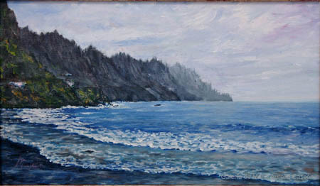 62. ROQUE DE LAS BODEGAS - Óleo sobre lienzo - 41x24