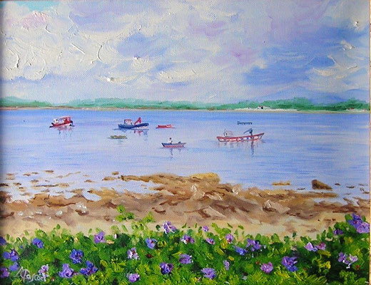 86. RÍA DE AROSA  - Óleo sobre lienzo -  35x27