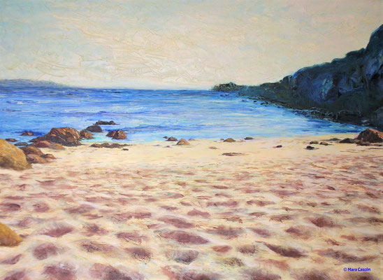 72. EN LA ARENA - Óleo sobre lienzo - 90x60
