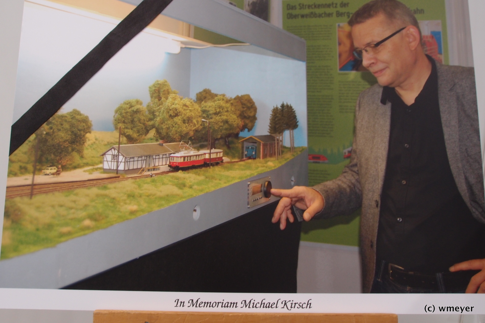Aufsteller in Erinnerung an Michael Kirsch