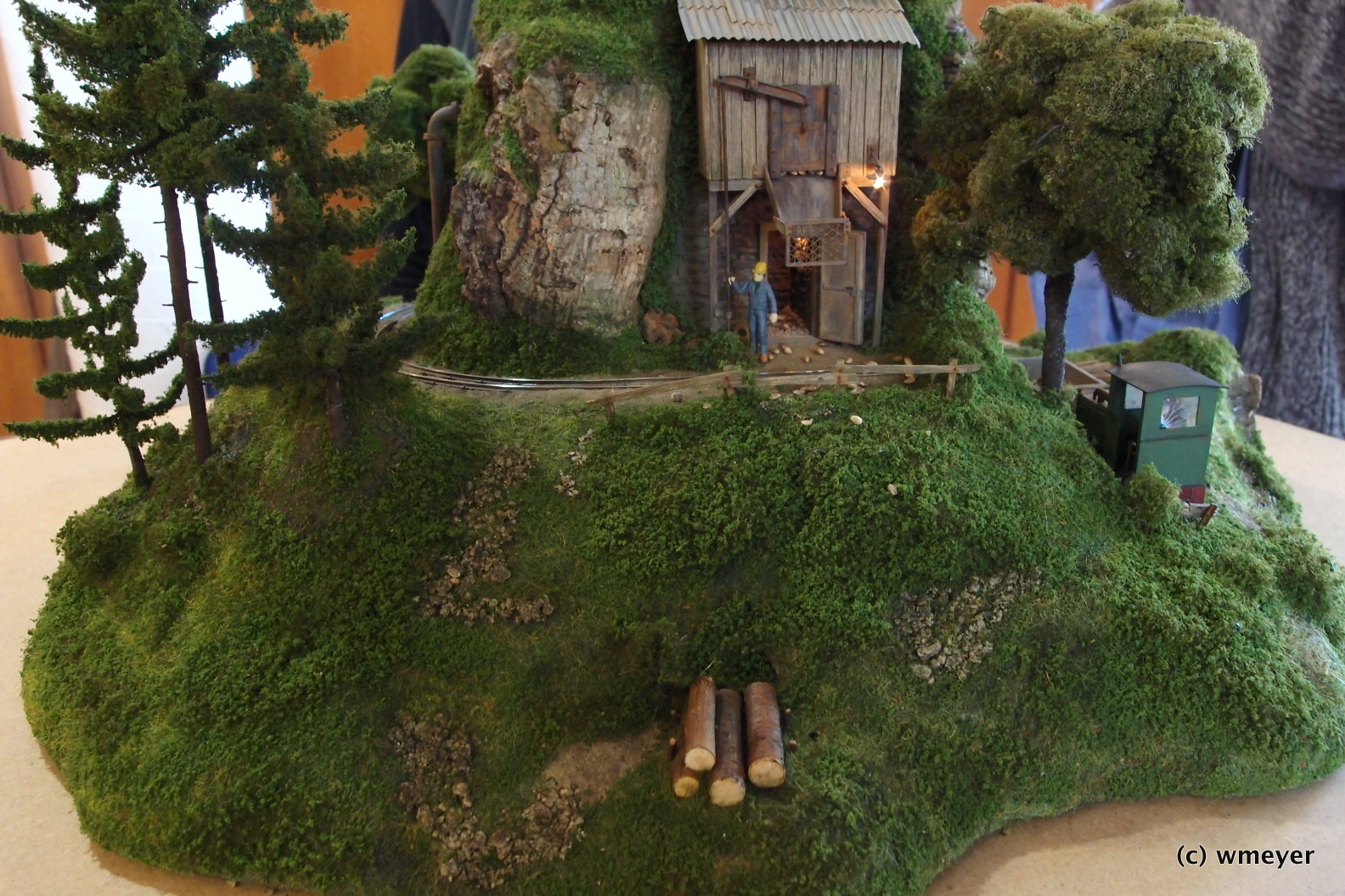 Mini Feldbahn Diorama in großer Spur