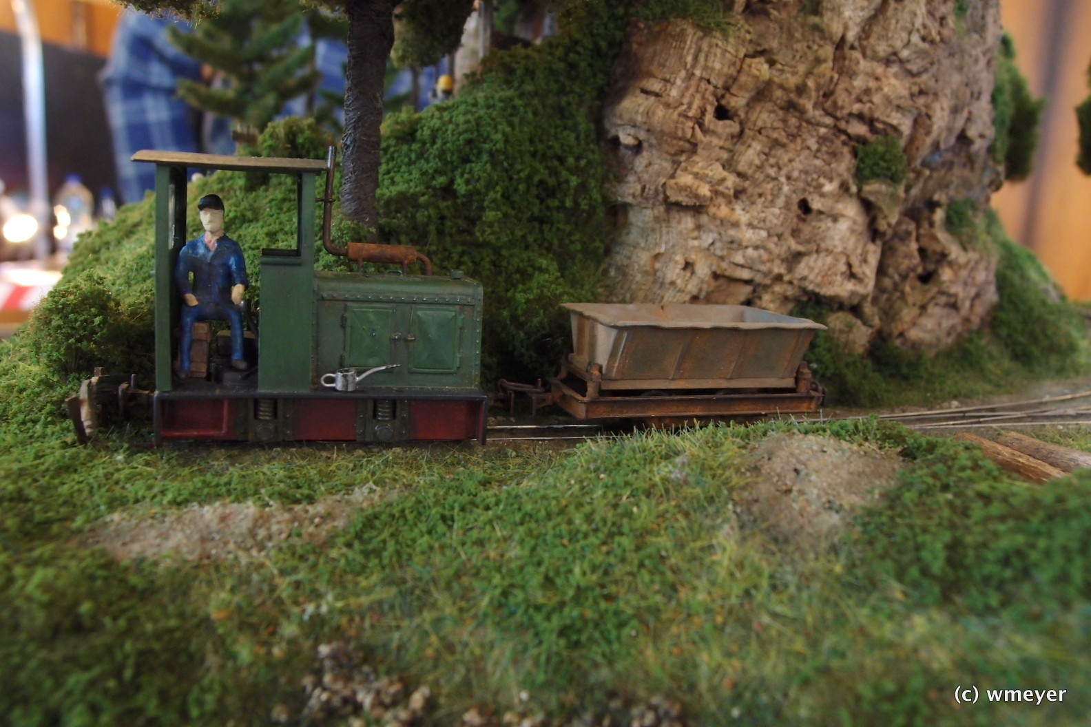 Mini Feldbahn Diorama in großer Spur
