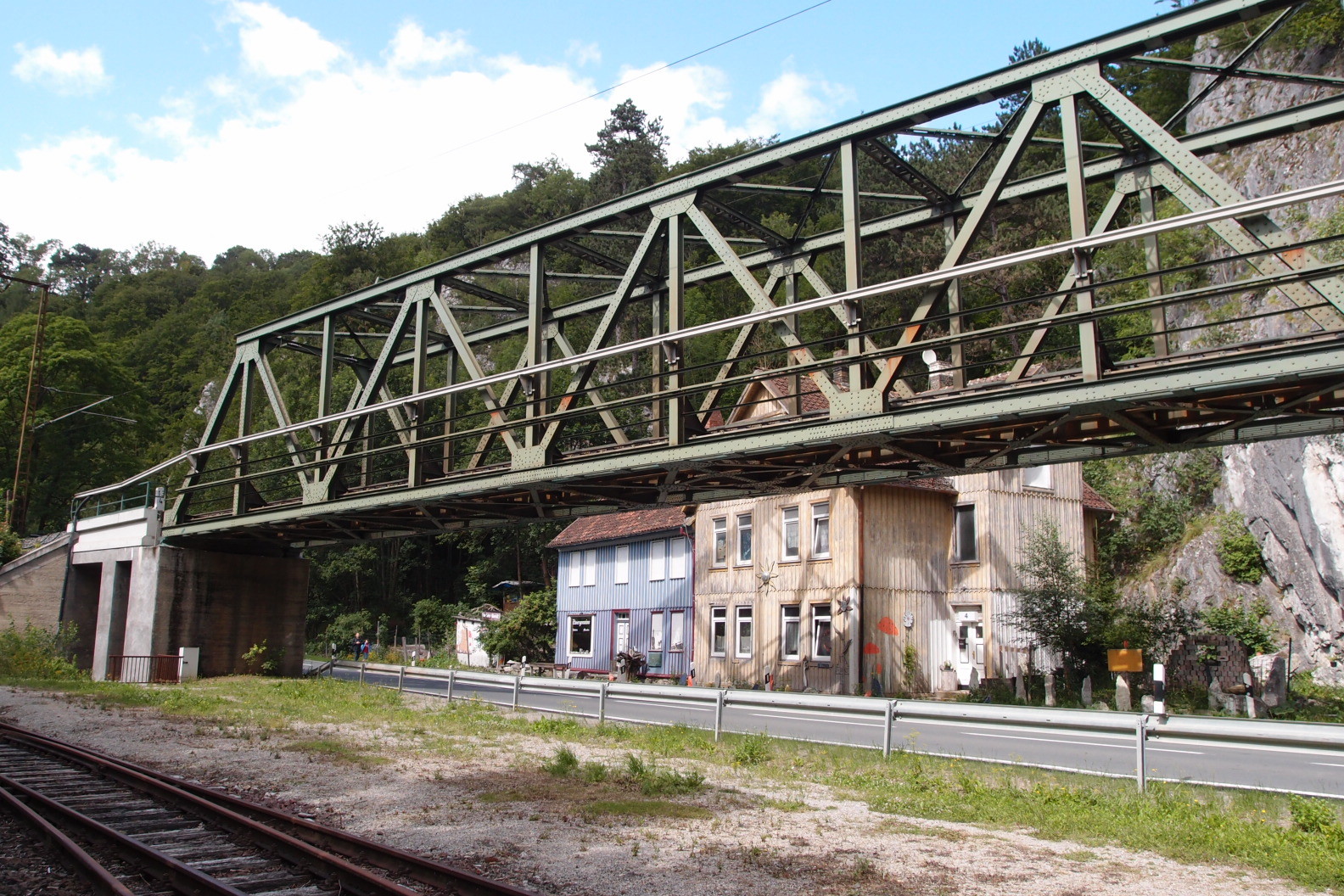 Vielfach fotografierte Brücke in Rübeland