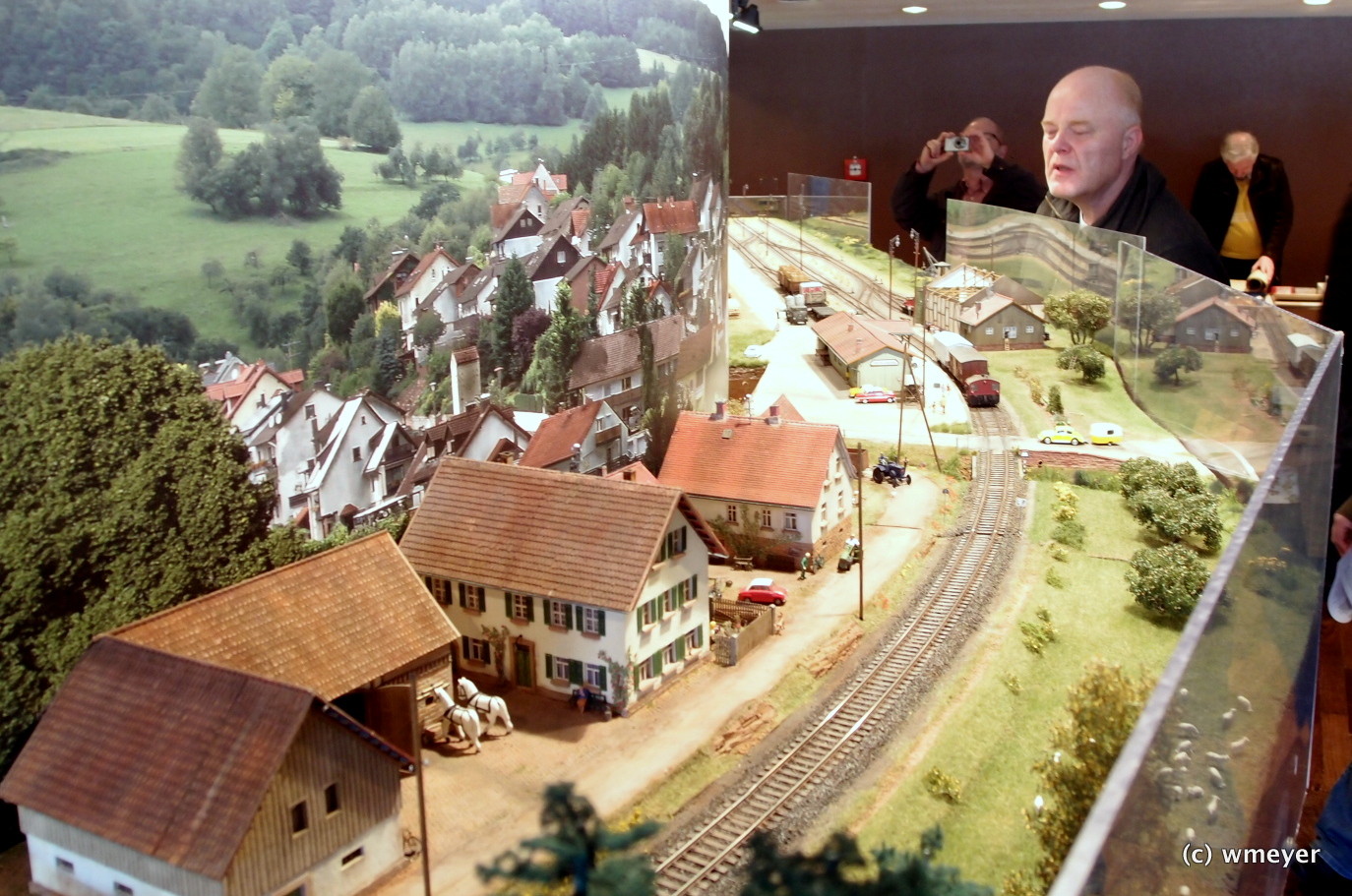 Endbahnhof einer Nebenbahn in H0 mit Jowi Hintergrund 