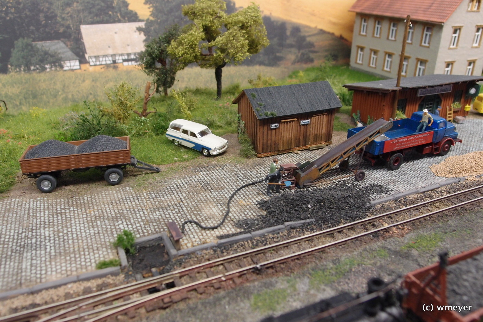 Bahnhof Dorfchemnitz /Sächsische Schmalspurbahn-HOe