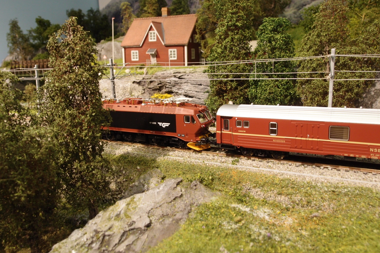 Anlage Flamsbana Berekvam Norge des Modelspoorteam "de Maaslijn"