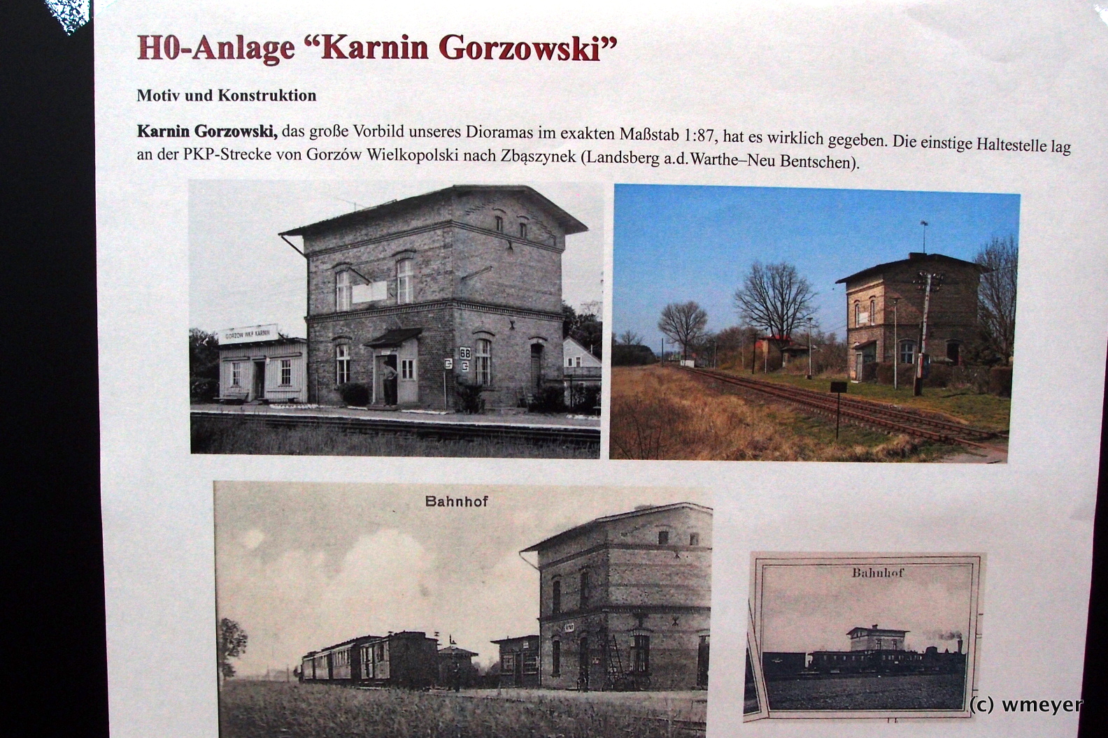 Mein Favorit: polnischer Bahnhof mit einer Weiche und viel Landschaft 