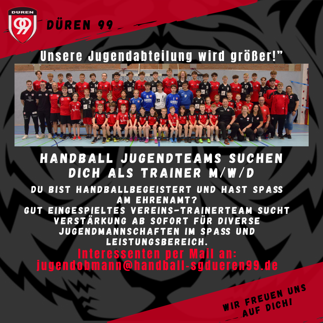 Trainer gesucht – Handballabteilung Düren 99