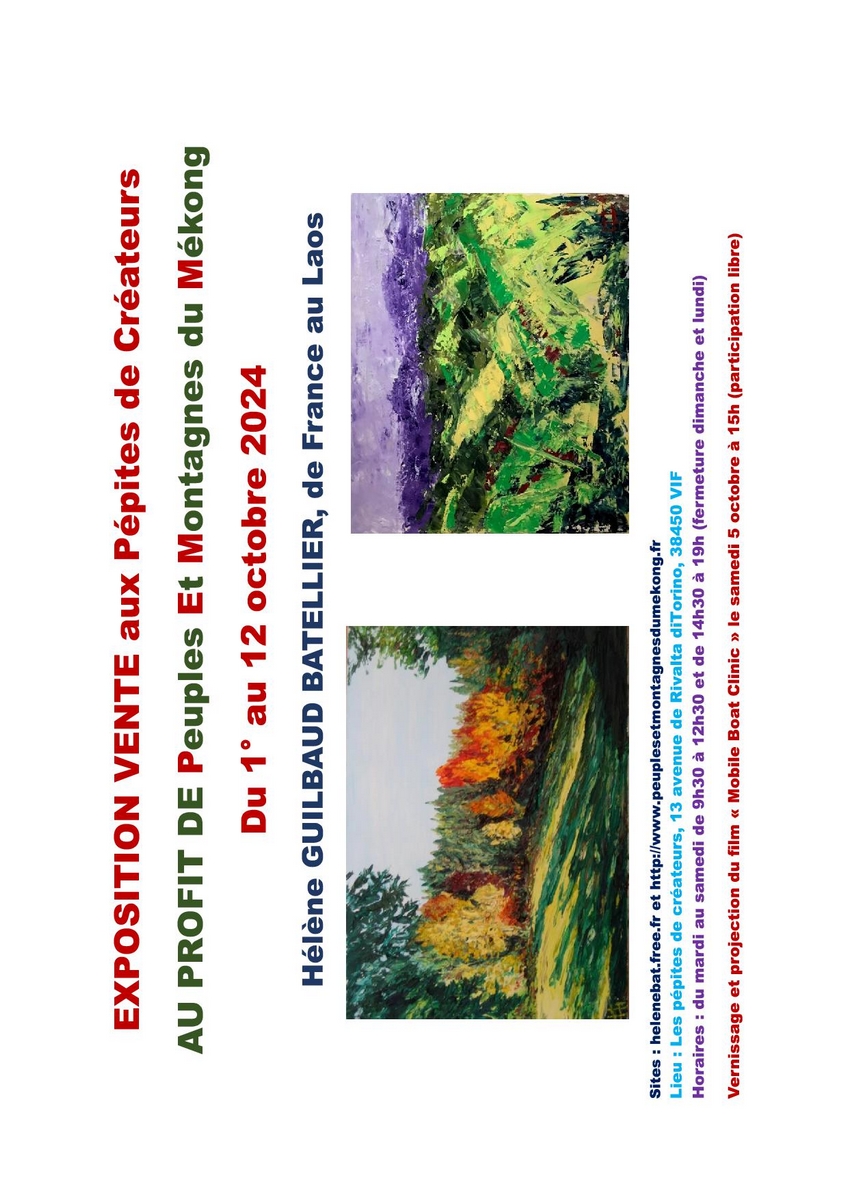 Expo Hélène Batellier Guilbaud 1-12 oct vif
