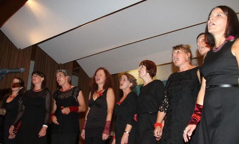 Frauenchor Intakt beim A-Capella-Abend in Ziegelbach