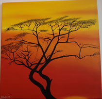 African sunset 3 - Sold