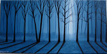 Unrealistic forest in blues 2 - SOLD
