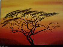 African sunset 4 - Sold