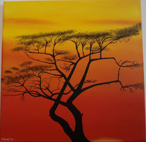 African sunset 2 - Sold