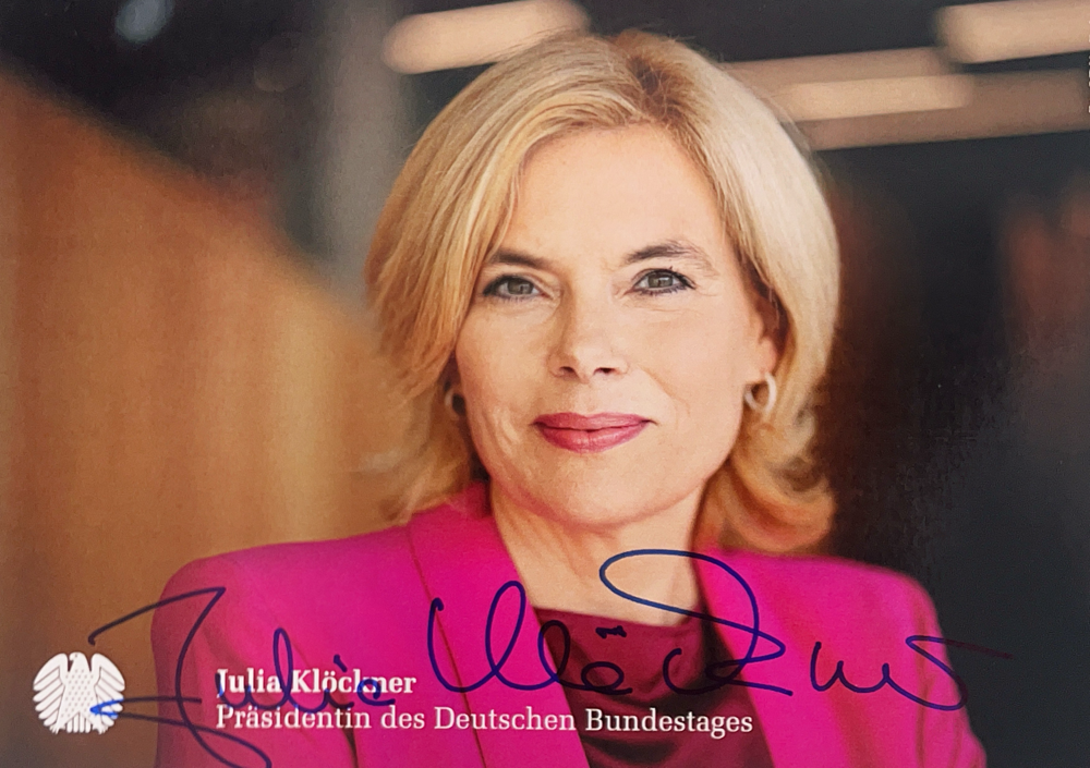 Autograph Julia Klockner Autogramm