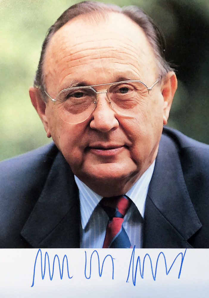 Autograph Hans-Dietrich Genscher Autogramm