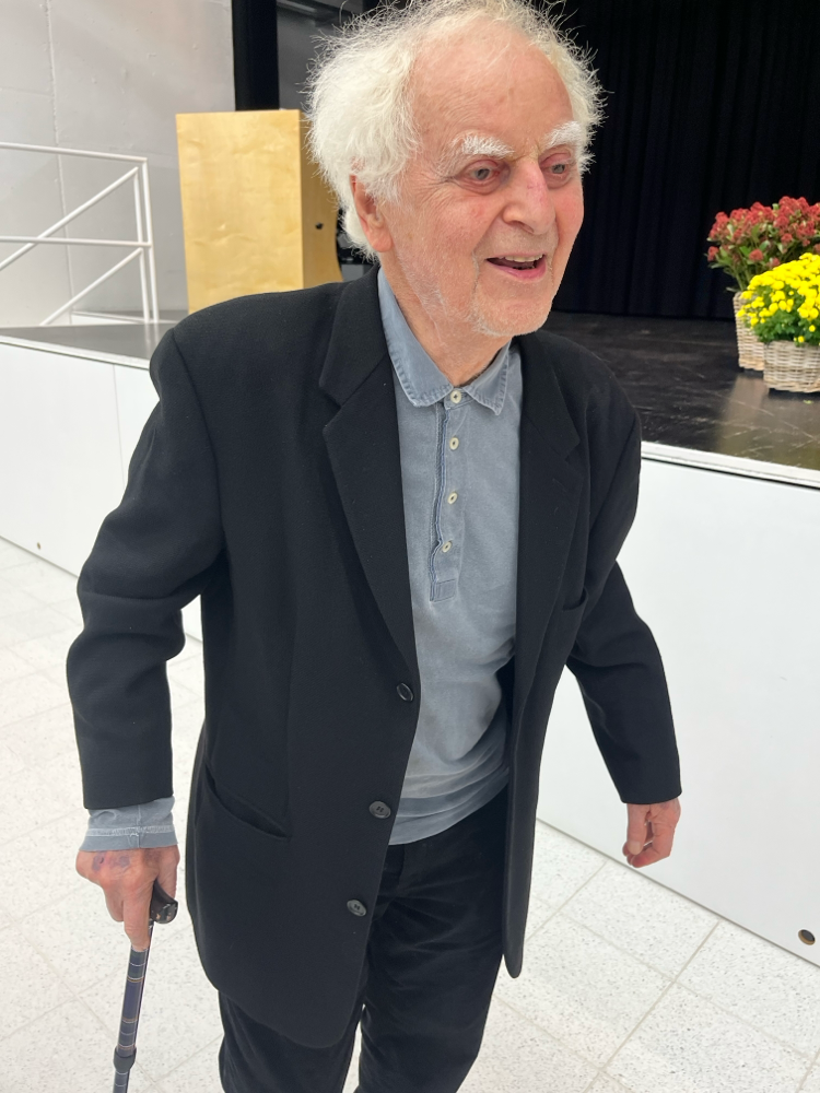 Adolph Muschg, Switzerland, Author and ETH Literature Professor, Herman Hesse Award, Georg Buechner Award, Grimmelshausen award, met in Person 02.10.2025