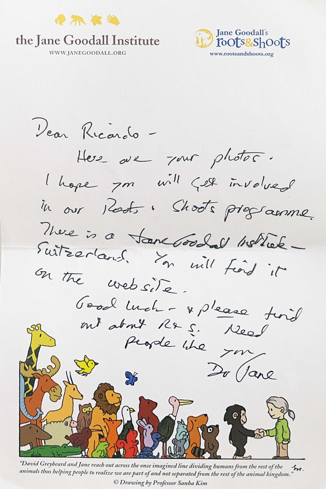 Autograph Jane Goodall Autogramm
