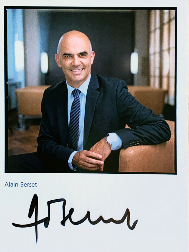 Autograph Alain Berset Autogramm
