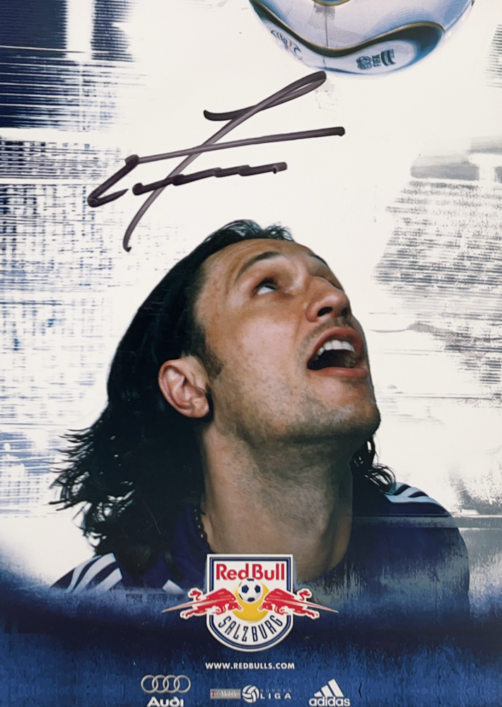 Nico Kovac, Headcoach BVB Dortmund, played for Red Bull Salzburg and Hertha BSC, as a Coach Bayern Munich, AS Monaco, VfL Wolfsburg, Autograph bought