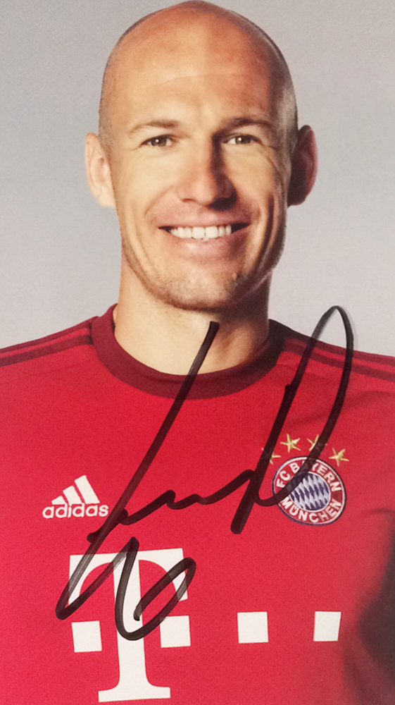 Arjen Roben Autograph Autogramm