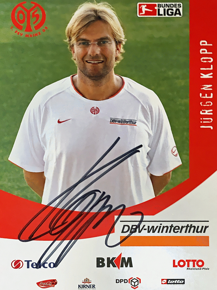 Autograph Jürgen Klopp Autogramm