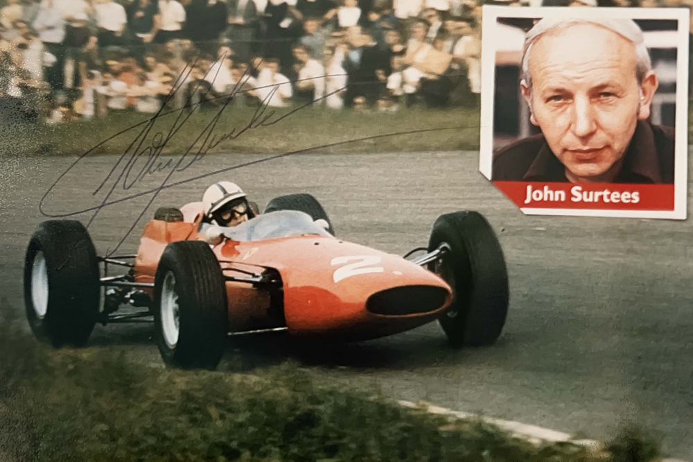 Autograph John Surtees Autogramm