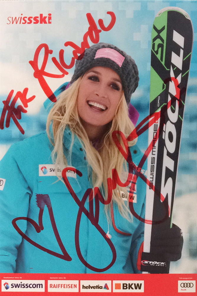 Sanna Lüdi Skicrosserin, retired, won 3 worldcup races, Met in Person at Worldchampionship St. Moritz