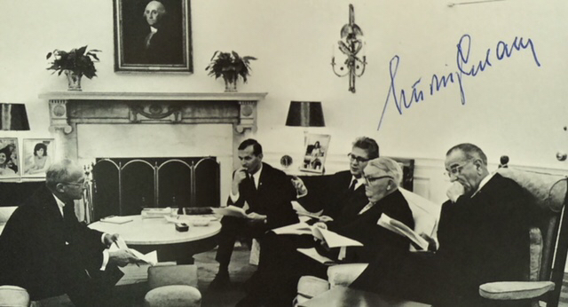 Autograph Ludwig Erhard Autogramm