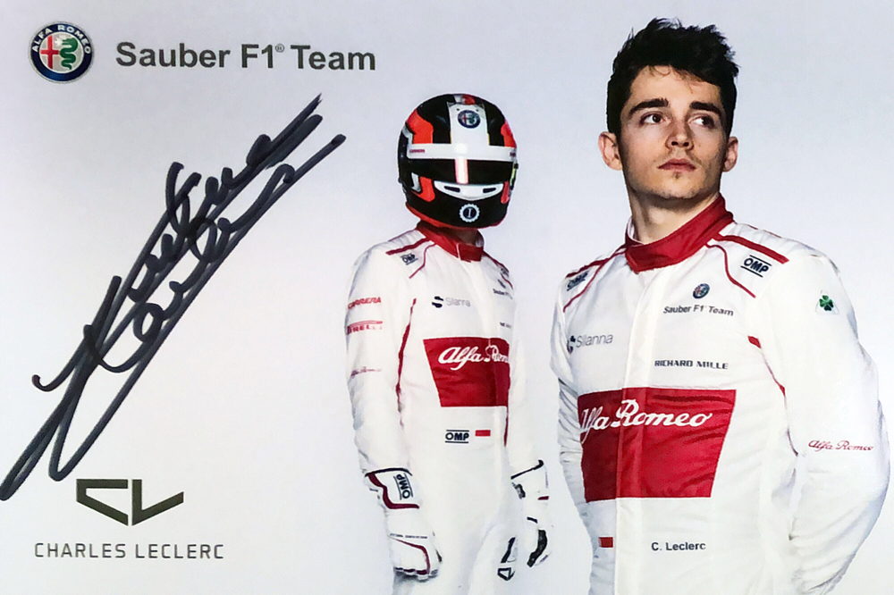 Autograph Charles Leclerc Autogramm