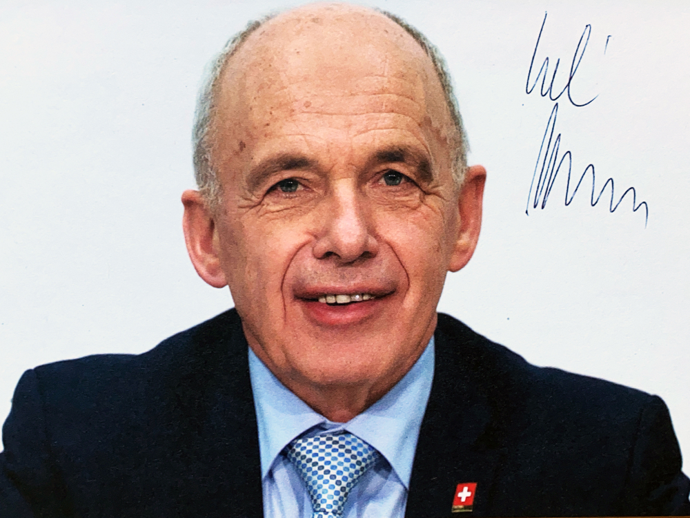 Autograph Ueli Maurer Autogramm