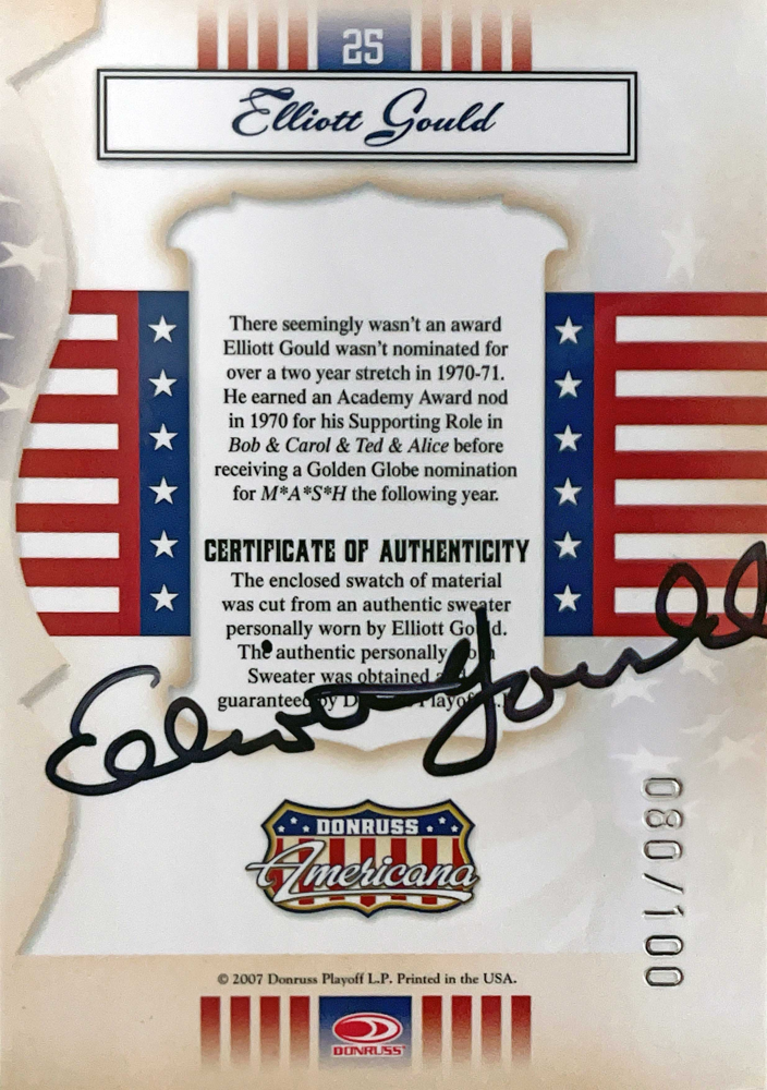 Autograph Elliott Gould Autogramm