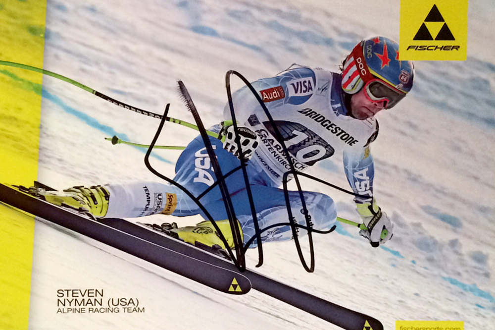 Steven Nyman USA, retired, Downhill, won 3 times the downhill race of Gröden Italy, Autograph by Mail