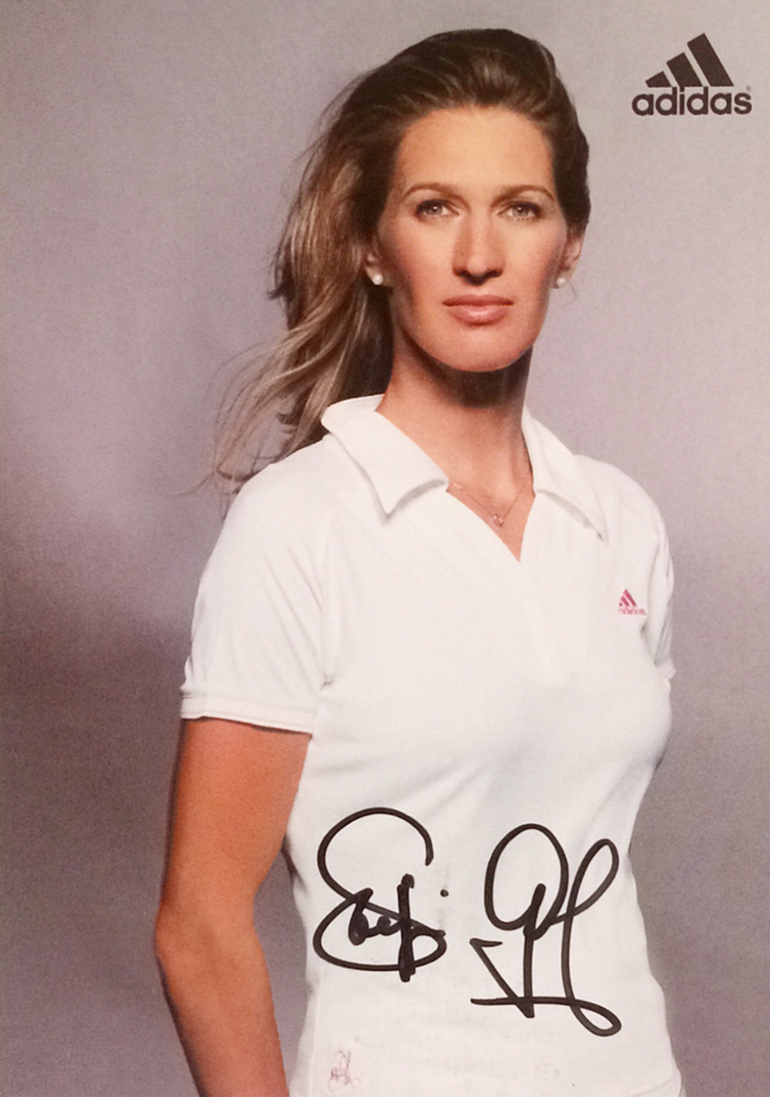 Steffi Graf Germany, retired,  won 22 Grand Slam Titles, Olympic Gold 1988, Hall of Fame 2004, Autograph bought