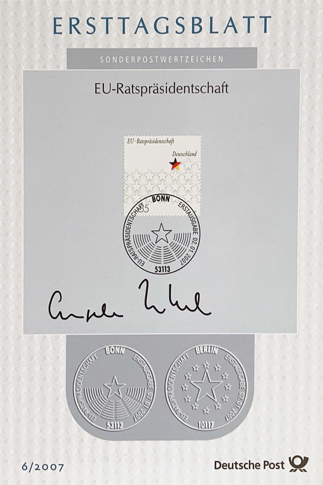 Autograph Angela Merkel Autogramm