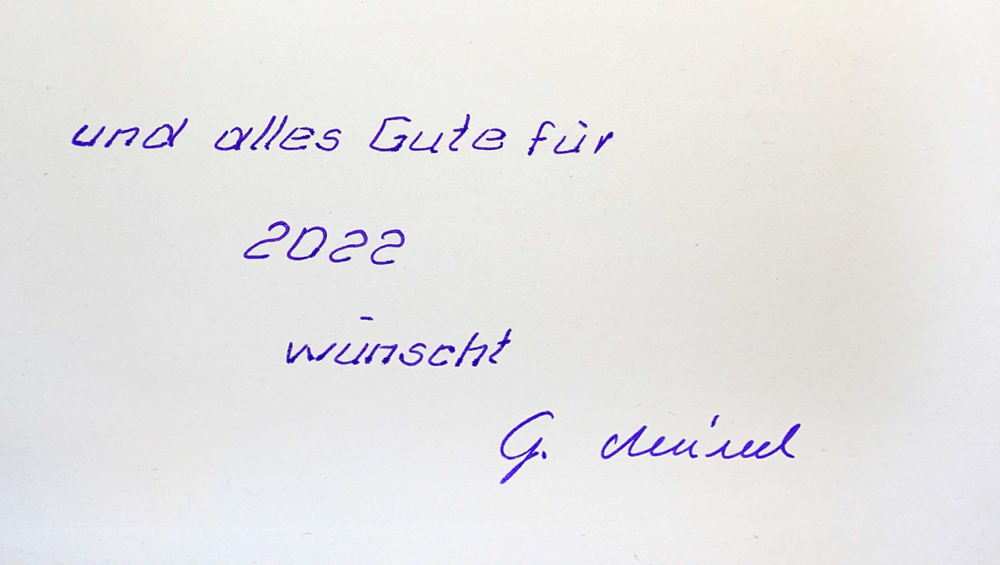 Autograph Günther Meinel Autogramm