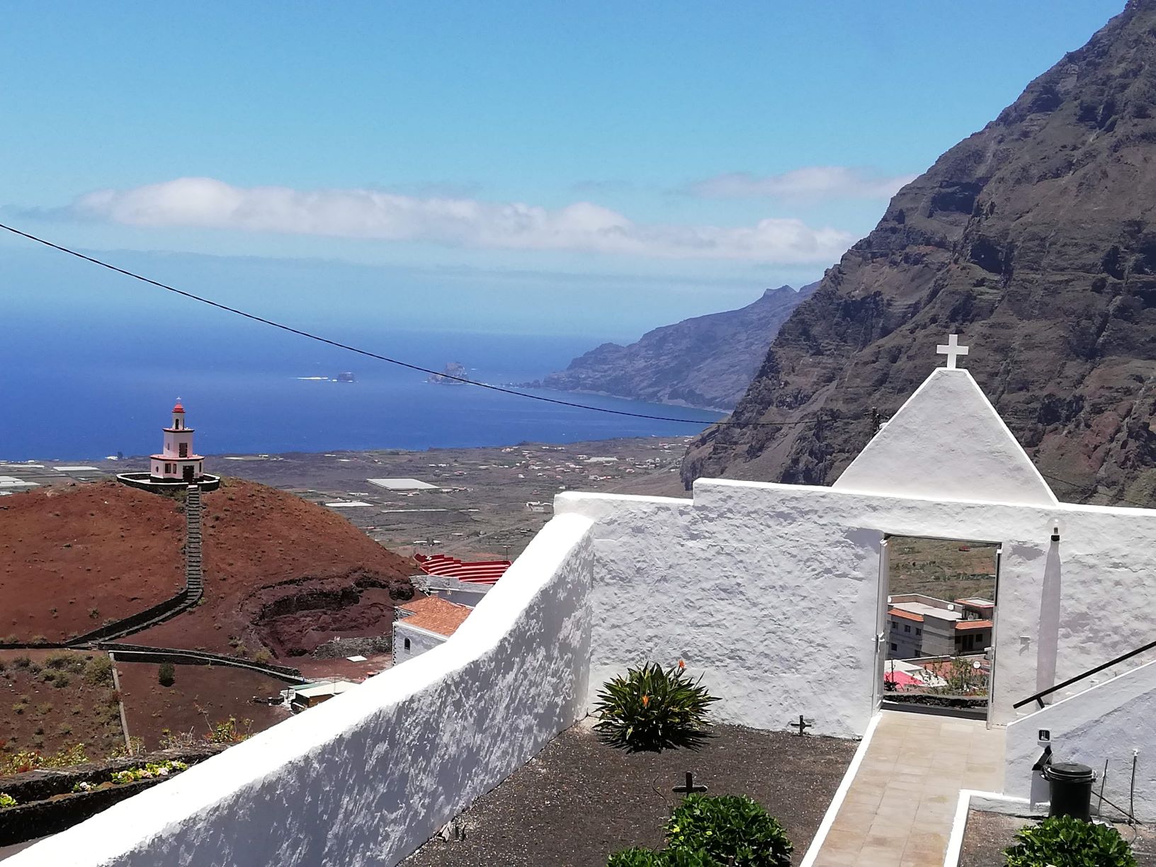 vista desde el cementerio de Frontera 