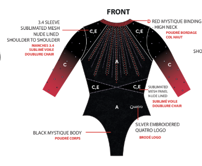 Justaucorps Compétition - modèle 2026 - 100€