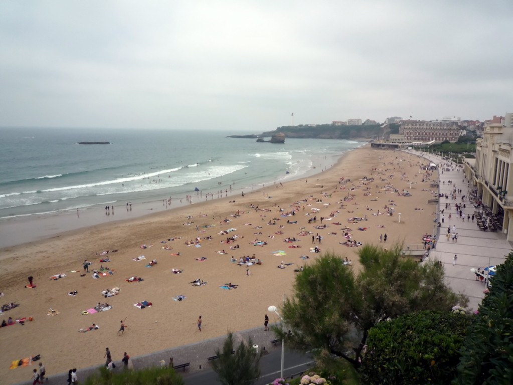 La plage de Biarritz