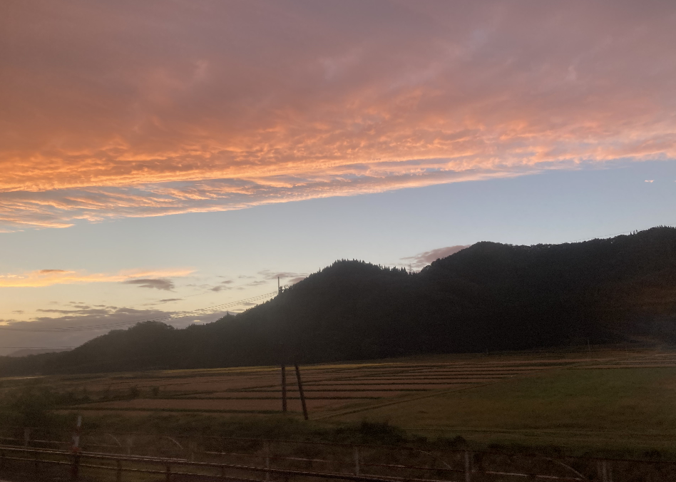 空と雲の境目を見ました