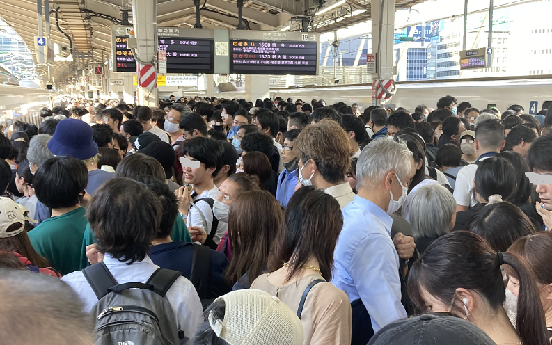 新幹線運転再開（東京駅）