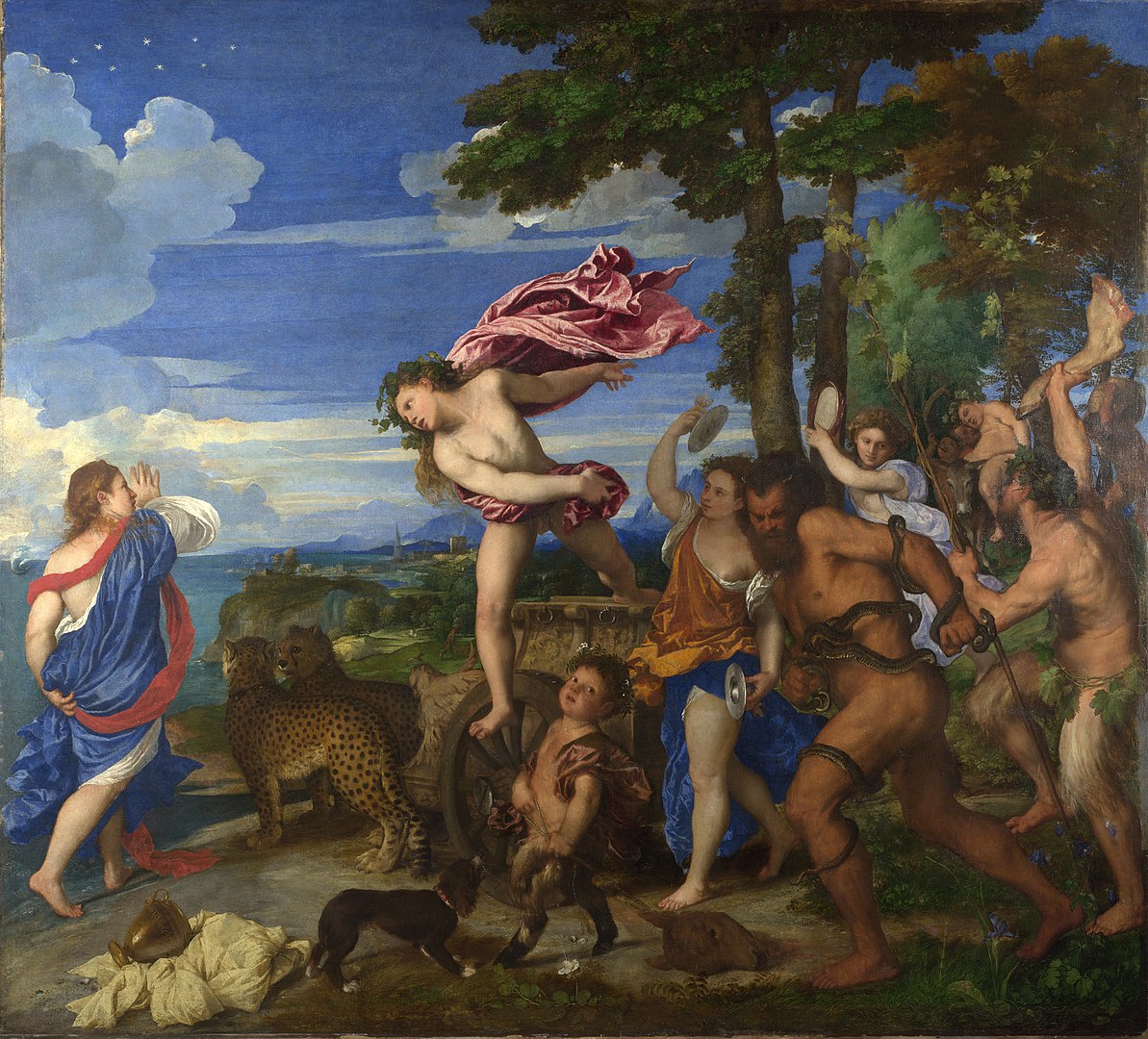 ティツィアーノ《バッカスとアリアドネ》（1520年 - 1523年） ナショナル・ギャラリー、キャンバスに油彩