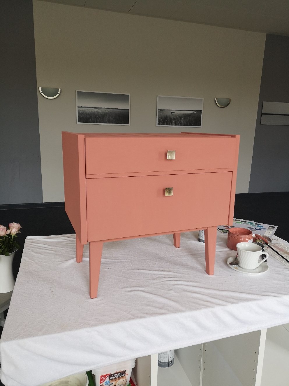 Nachher. Farbe Annie Sloan "Scandinavian Pink"