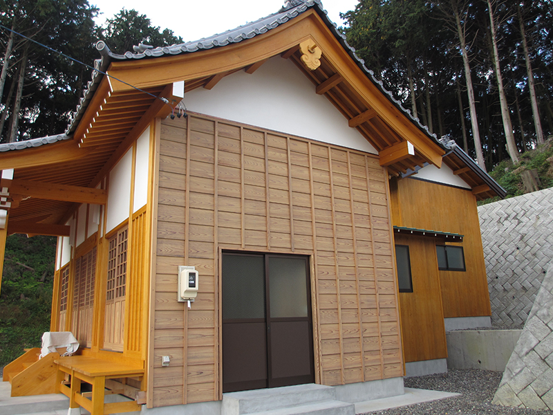 静岡県袋井市・神社本殿塗装