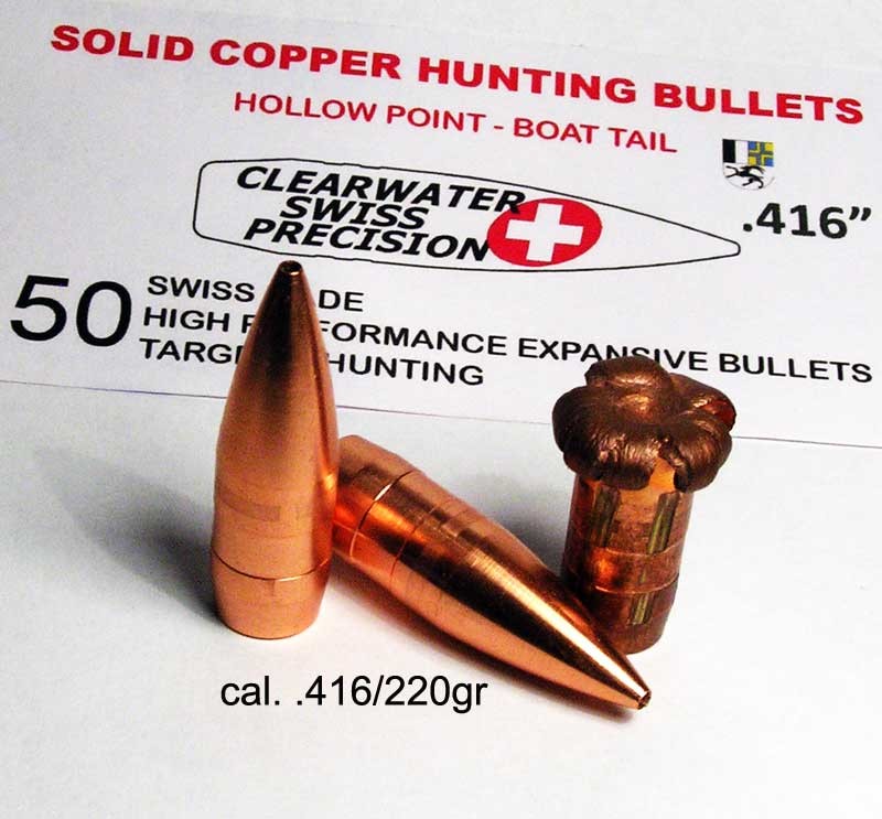 MATCH GRADE MONOLITHIC BRASS & COPPER BULLETS clearwaterswissprecision long range monolithic