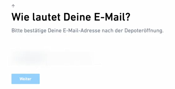 Trade Republic; Wie lautet Deine E-Mail?  - Depot Eröffnung beim Online Broker