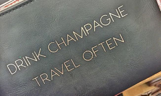 DRINK CHAMPAGNE, TRAVEL OFTEN - fernwehkonfetti