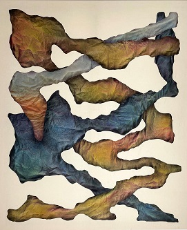 Merlin Kratky, Beyond Fiction, Sprühlack / Leinwand, 99,5 x 72,5 cm