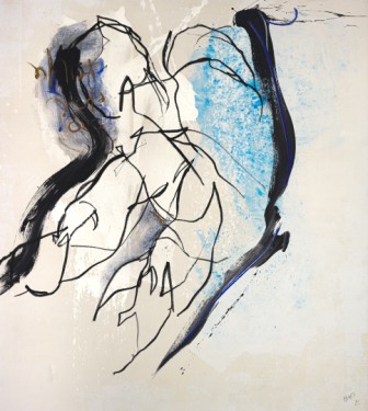 HANNES MLENEK, Paartanz, Ölfarbe, Acryl / Leinwand, 200 x 180 cm, 2020, Foto: Michael Nagl