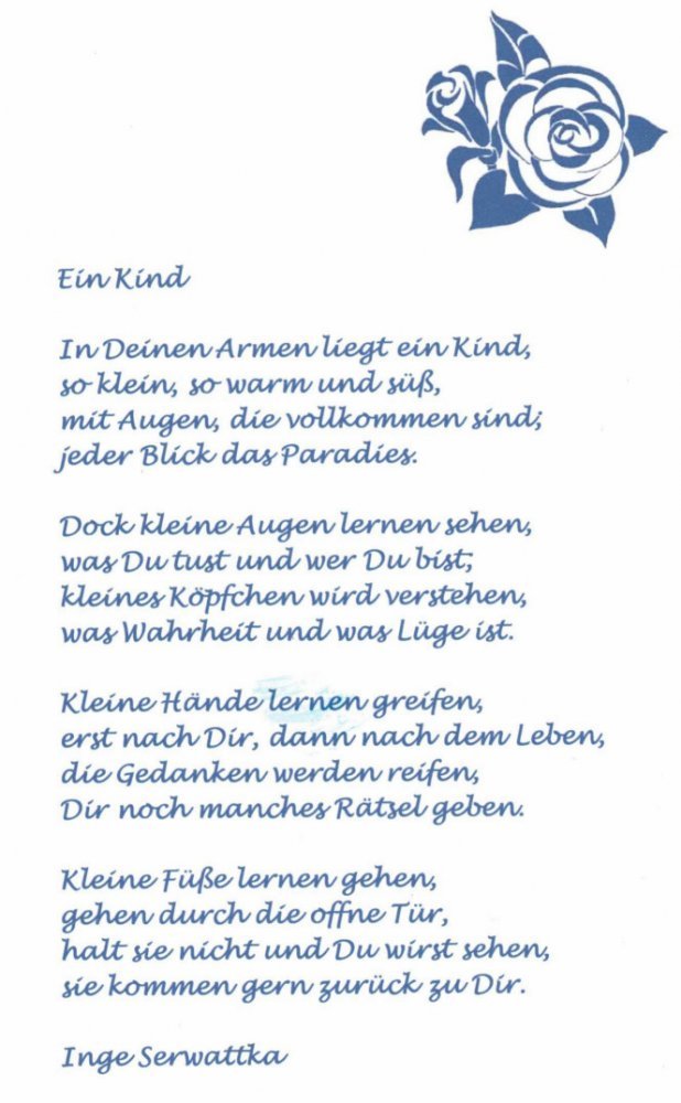 Ein lieber Gruß von einer dankbaren Patientin.
